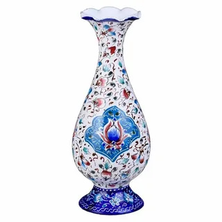 خرید و قیمت گلدان مینا کاری شده مسی + فروش صادراتی